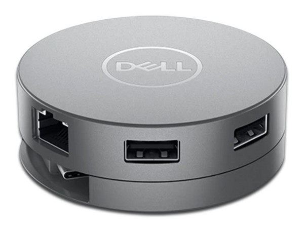 Adaptador móvil USB-C Dell DA310, de 7 interfaces.