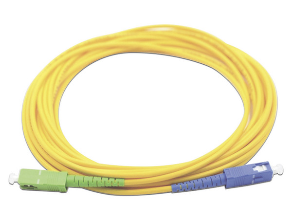 Jumper de Fibra Óptica Monomodo LinkedPro SC (M-M) de 3m. Color Amarillo.