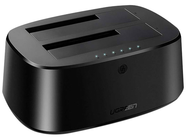 Adaptador Ugreen 50854 USB 3.0 a 2 Puertos SATA (M-HH), compatible con discos duros 2.5"/3.5". Color Negro. - imagen 2