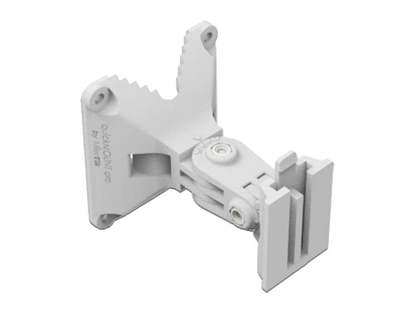 Montaje de Pared o Poste QuickMount Pro para equipos MikroTik con ajuste de 140 grados.