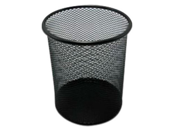 Porta lápices grande de malla metálica Nextep con dimensiones de 11.5 x 14.5 cm. Paquete con 2 piezas.