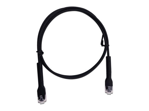 Cable de Parcheo Ultra Slim Con RJ45 Flexible UTP Cat6 - 3 m Negro Diámetro Reducido