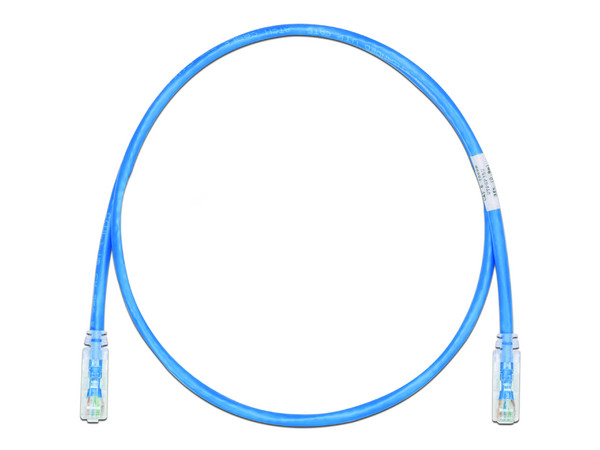 Cable de red UTP de parcheo Panduit, Cat6, RJ-45 Macho / RJ-45 Macho, 91cm. Color azul.