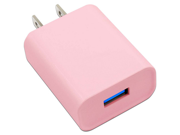 Cargador de Pared BRobotix de Carga Rápida, 2.1A, Incluye Cable USB-A a USB-C. Color Rosa. - imagen 2