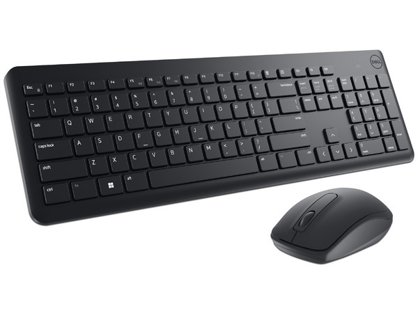 Teclado y mouse inalámbricos Dell KM3322W, idioma español, conexión USB, diseño ergonómico, resistente a salpicaduras, color negro. - imagen 2