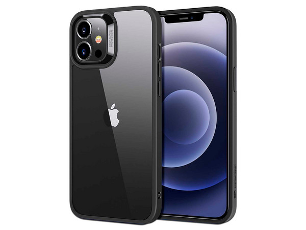 Funda ESR Hybrid Case para iPhone 12 Mini. Transparente con borde negro. - imagen 2