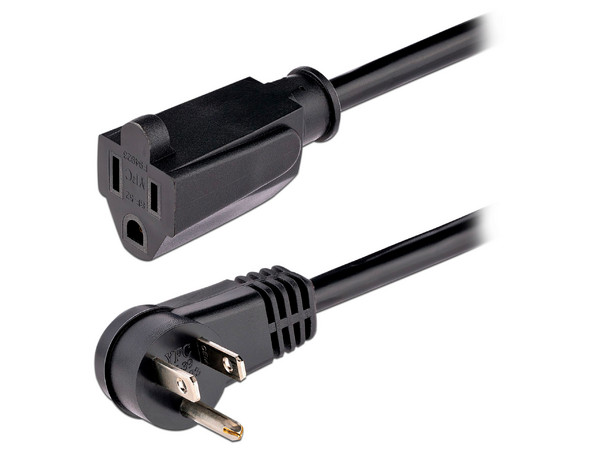 Cable de energía StarTech FX-6F-POWER-CORD de 5-15P a 5-15R, 2M. Color Negro