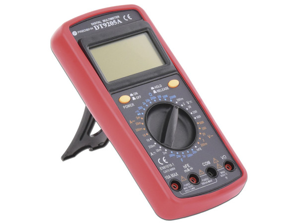 Multímetro Precision DT9205A Digital Compacto 600 Vcc con Pantalla LCD (No incluye Batería). - imagen 3