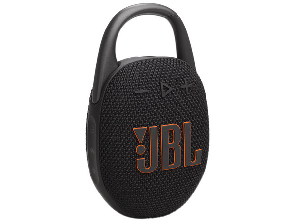 Bocina JBL Clip 5, Bluetooth, Ultra Portable, Color Negro y Naranja.