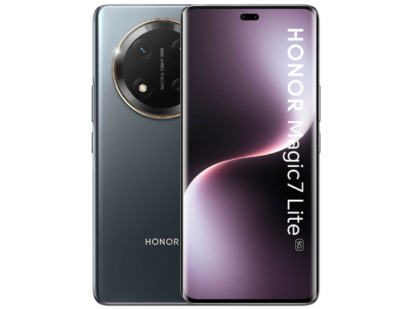 Smartphone Honor Magic7 Lite: 
Procesador Snapdragon 6 Gen 1 (hasta 2.2 GHz), 
Memoria RAM de 8GB, Almacenamiento de 512GB, 
Pantalla AMOLED de 6.78" FHD, 
Bluetooth, Wi-Fi, 
Cámara Principal de 108MP, 
Android 14, Color Negro.