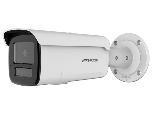 Camara Tipo Bala IP HIKVISION de 8 MP, Lente 4 mm, IR de 80 mts, IP67, Micro SD, 2 Micrófonos Integrados, PoE