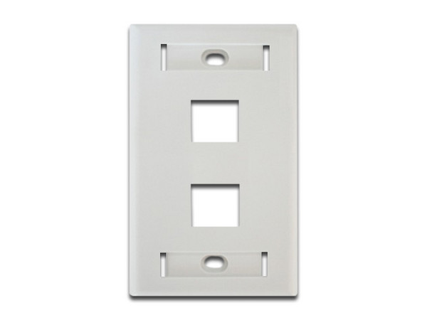 Tapa para caja BELDEN, montaje en pared de 2 salidas.