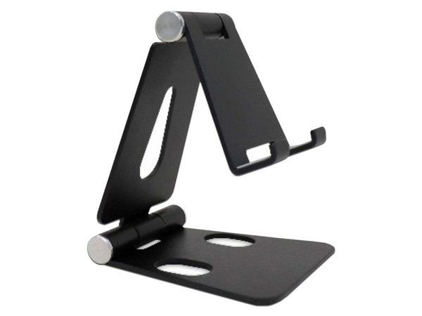 Soporte Plegable BRobotix 963807 para iPads, Tablets y Dispositivos Móviles. Color Negro.