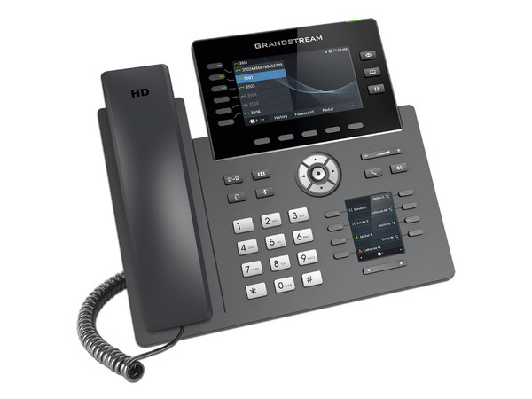 Teléfono de Alámbico IP Grandstream GRP2616, 6 lineas, 2 RJ45 Gigabit Ethernet. - imagen 3