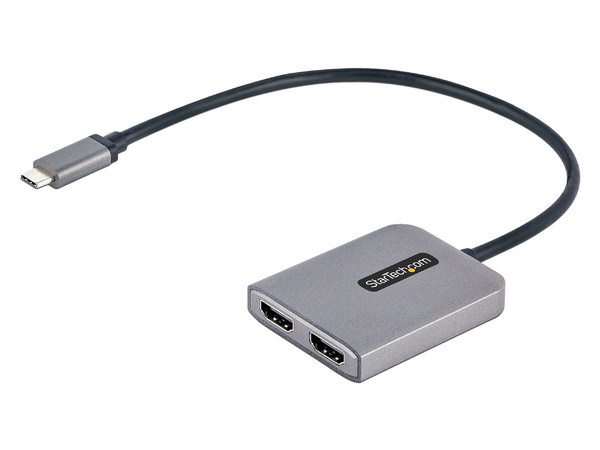 Hub USB Startech MST14CD122HD de USB-C (Macho) a HDMI (Hembra), 4k, 0.3m. Color Gris