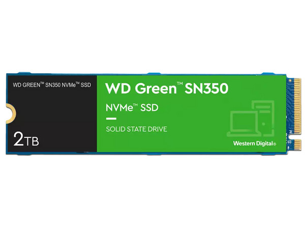 Unidad de Estado Sólido Western Digital Green SN350 de 2TB, M.2 NVMe PCIe 3.0.