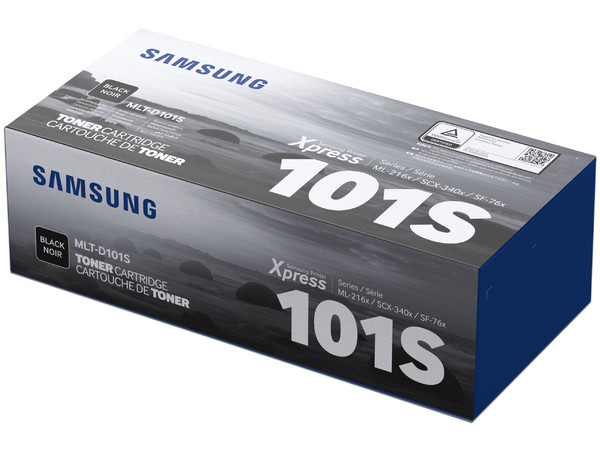 Cartucho de Tóner Samsung 101 Negro, Modelo: MLT-D101S.