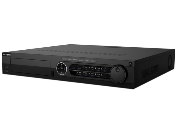 DVR Hikvision de 32 Canales TurboHD, 32 Canales IP, 8 MP (4K), 4 Bahías de Disco Duro, RAID 0,1,5,6,10, POS, 16 Entradas de Alarma.