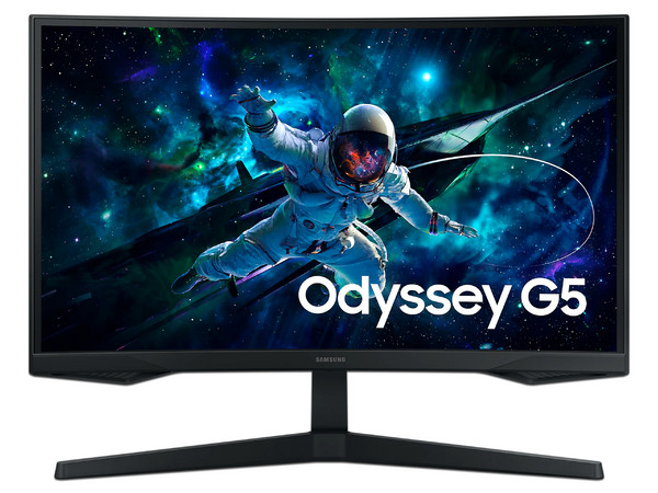 Monitor Gamer Curvo Samsung Odyssey G5 G55C de 27", Resolución 2560 x 1440 (Quad HD), FreeSync, Eye Saver, HDR10, 1ms, 165Hz.