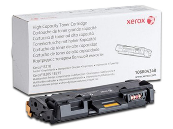 Cartucho de Tóner Xerox Negro, Modelo: 106R04348.