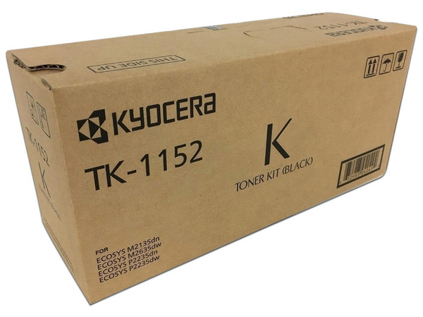 Cartucho de tóner Kyocera, Negro, Modelo: TK-1152