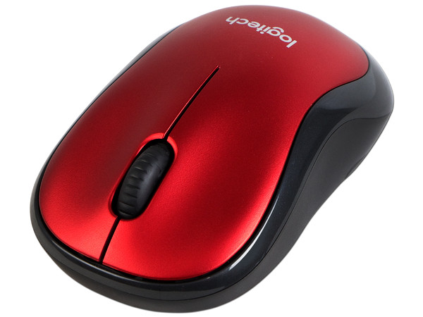 Mouse Óptico Inalámbrico Logitech M185, Hasta 1,000 dpi, USB, Color Negro/Rojo - imagen 3