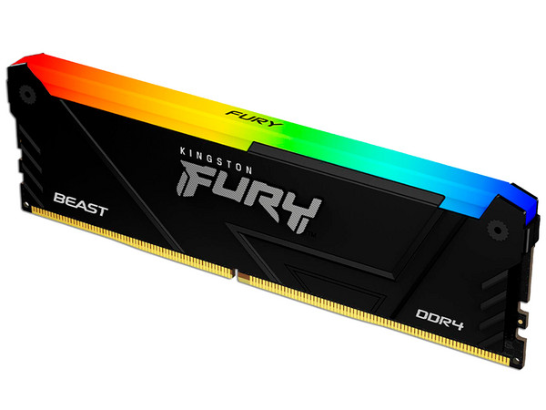 Memoria DIMM Kingston Fury Beast RGB, DDR4 PC4-25600, (3200MHz), CL16, 32GB