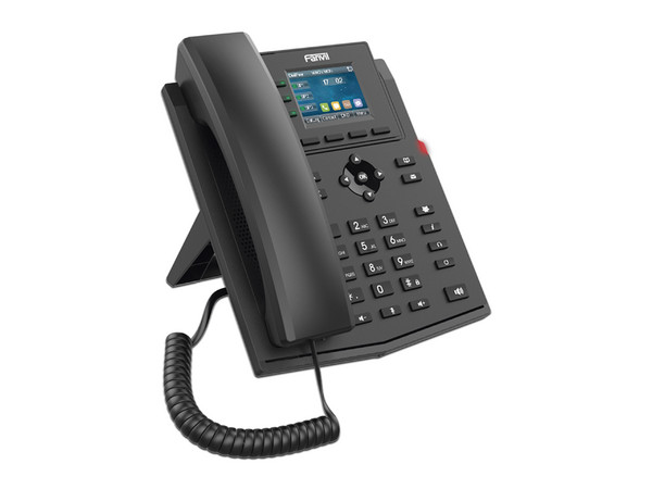 Teléfono IP Empresarial Fanvil X303P de 4 líneas SIP, Pantalla LCD de 2.4", PoE. - imagen 3