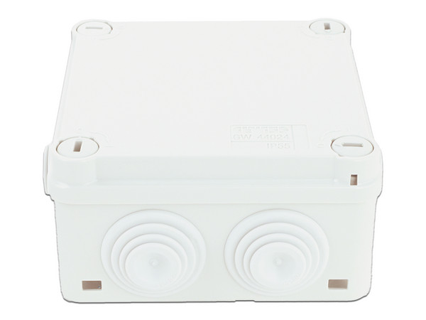 Caja Estanca de derivación Gewiss con sello de goma, Auto-extinguible, para exterior. Color Blanco. - imagen 2