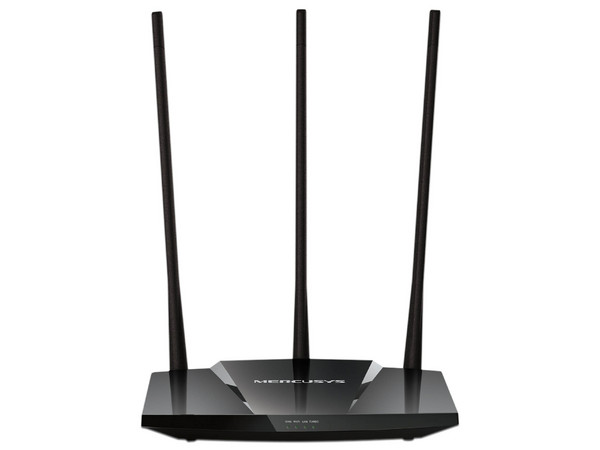Router inalámbrico Mercusys MW330HP, Wireless N (Wi-Fi 4), hasta 300 Mbps, 3 antenas, Color Negro.