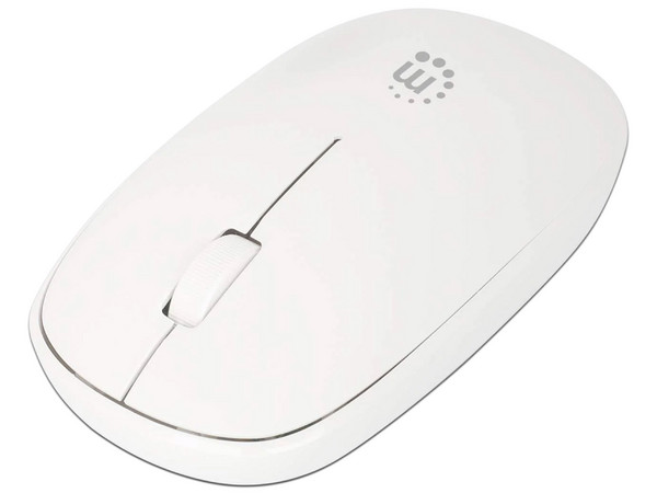 Mouse Óptico Inalámbrico Manhattan, 1200 DPI, USB. Color Blanco. - imagen 3
