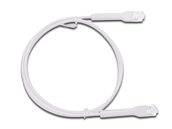 Cable de Parcheo Ultra Slim LinkedPro con RJ45 Flexible, UTP, Cat6, 1 m, Color Blanco.