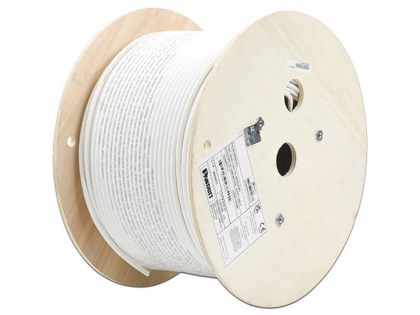 Bobina de Cable UTP Panduit PUL6AV04WH-EG de 4 Pares, Cat6A, 23 AWG, Color Blanco, 305m.