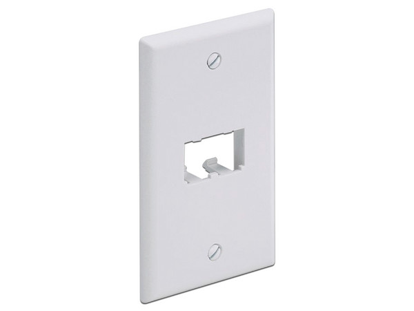 Placa de Pared PANDUIT CFP2WH, Vertical Clásica, Salida Para 2 Puertos Mini-Com, Color Blanco.