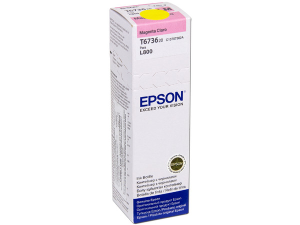 Botella de Tinta Magenta Claro Epson 673, Modelo: T673620