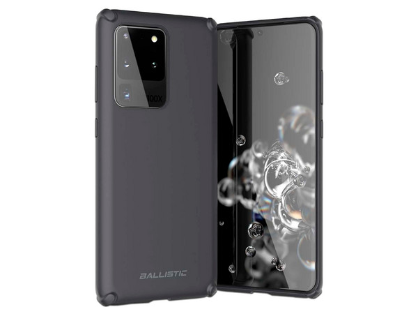Funda protectora Ballistic Soft Jacket para Samsung Galaxy S20 Ultra. Color Negro.