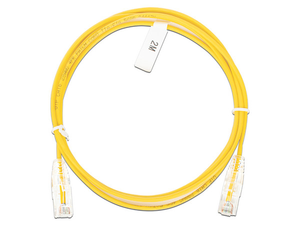 Cable de Red LinkedPro, Cat6, UTP (M-M), 28 AWG, 2m. Color Amarillo.