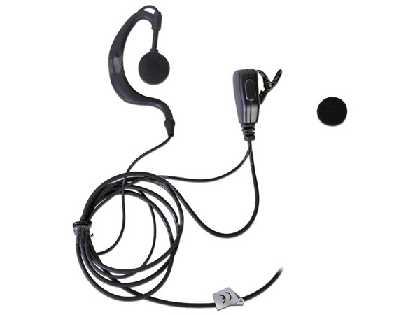 Micrófono de Solapa txPRO Ajustable al oído para ICOM, Color Negro.