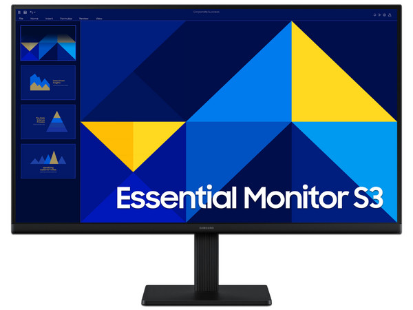 Monitor LED Samsung Essential Monitor S3 de 27", Resolución 1920 x 1080 (Full HD 1080p), 100Hz, 5ms, Color Negro.