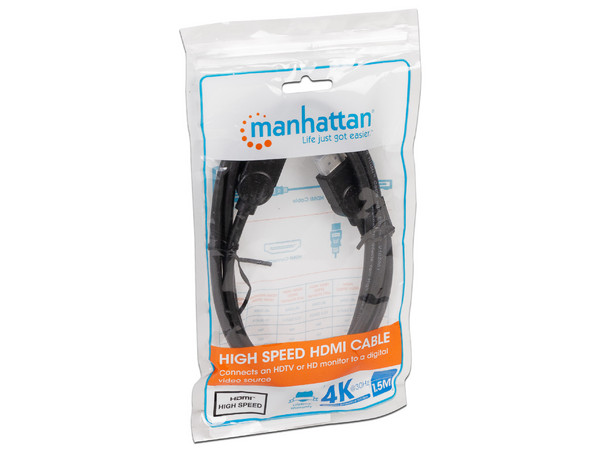 Cable HDMI macho a macho, ARC, 3D, 4K@30Hz, blindado, 1.5 m (5 pies), negro - imagen 3