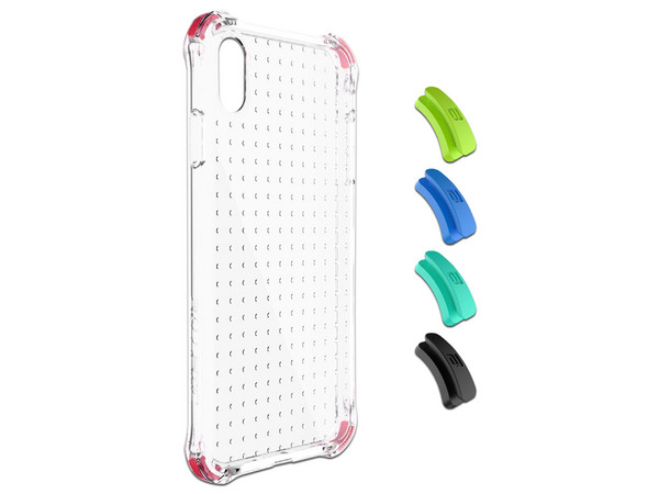 Funda BALLISTIC Jewel para iPhone XS, con 4 juegos de esquinas.