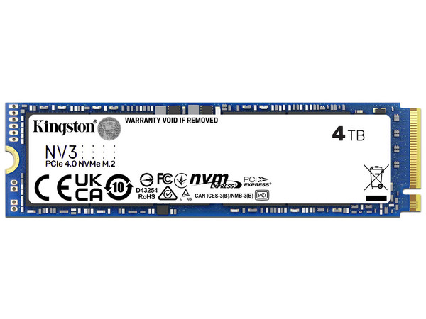 Unidad de Estado Sólido Kingston NV3 de 4TB, M.2 NVMe PCIe 4.0. - imagen 3