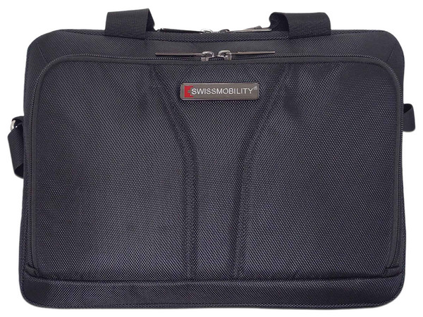 Maletín Swiss Mobility ZUG, Para Laptop 14", Color Negro.