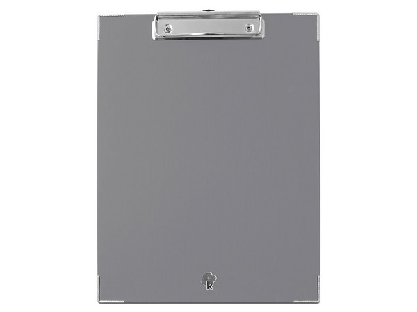 Tabla de Cartón con Clip TECHMAKRO 1001, Resistente al agua, Puntas reforzadas, Color Plata.