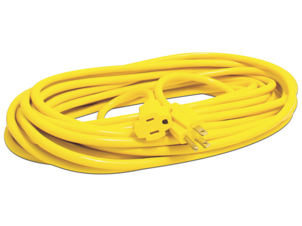 Extensión Surtek Eléctrica de Uso Rudo de 5 Metros con 1 Salida. Color Amarillo.