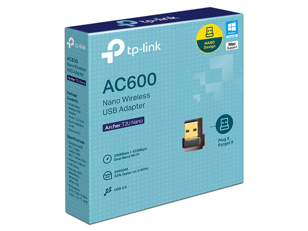 Nano Adaptador Inalámbrico USB TP-Link Archer T2U, Wireless AC (Wi-Fi 5), hasta 600Mbps. - imagen 2