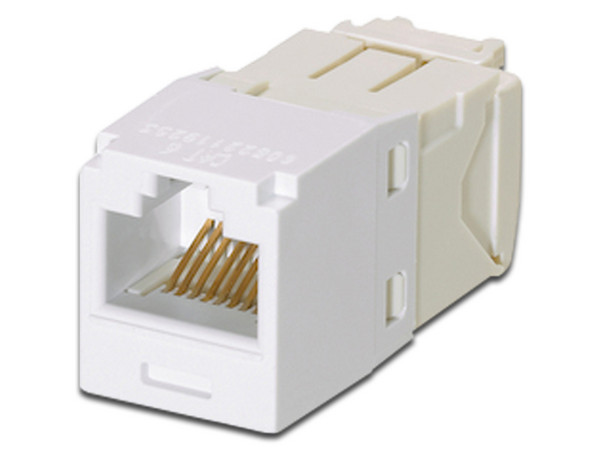Conector Jack Modular Panduit, RJ-45, CAT 6. Color Blanco.