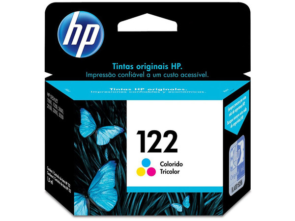 Cartucho de tinta HP 122 Tricolor Original (CH562HL).