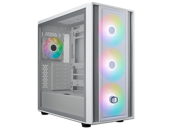 Gabinete Cooler Master MasterBox 600, Mid-Tower, Micro-ATX, (No Incluye Fuente de Poder), Color Blanco.