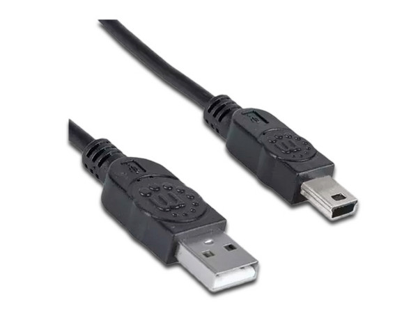 Cable Manhattan USB tipo A macho  a USB Mini tipo B  de 5 pines, 1.8m. - imagen 2